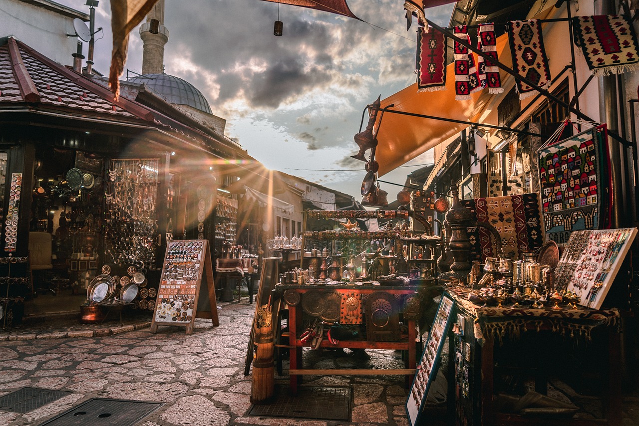 sarajevo, bosnia, market